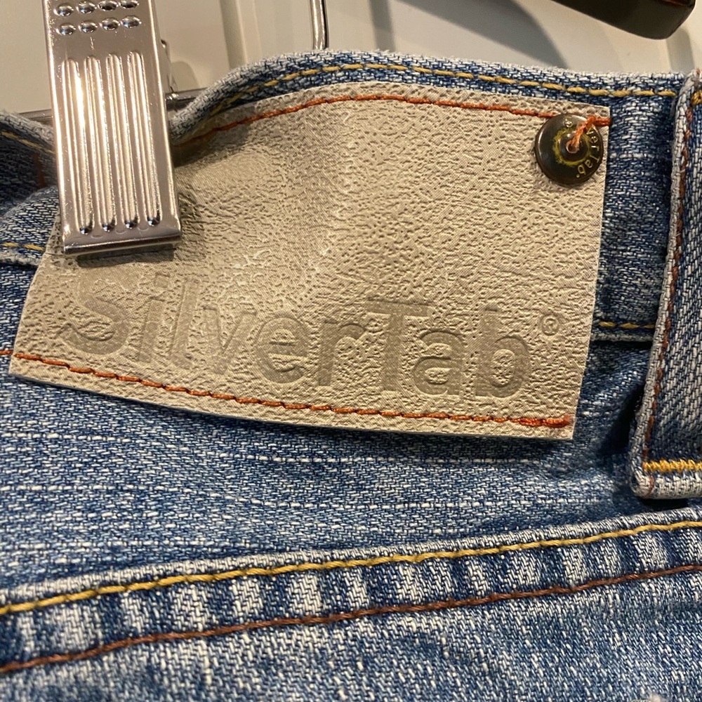Vintage Levi’s 90s Silver Tab Baggy Jeans 34x32 - Picture 5 of 6